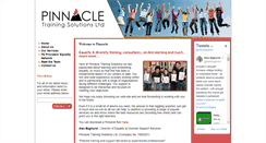 Desktop Screenshot of pinnacletrainingsolutions.co.uk