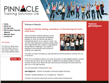 Tablet Screenshot of pinnacletrainingsolutions.co.uk